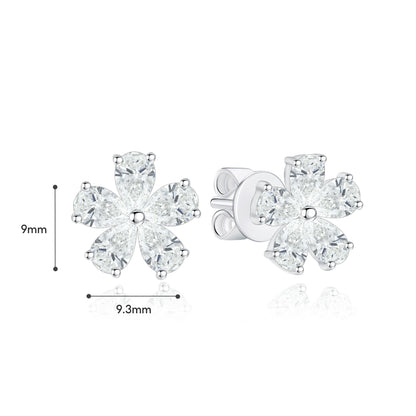 TAKA Jewellery Lab-Grown Diamond Flower Earring 10K Gold