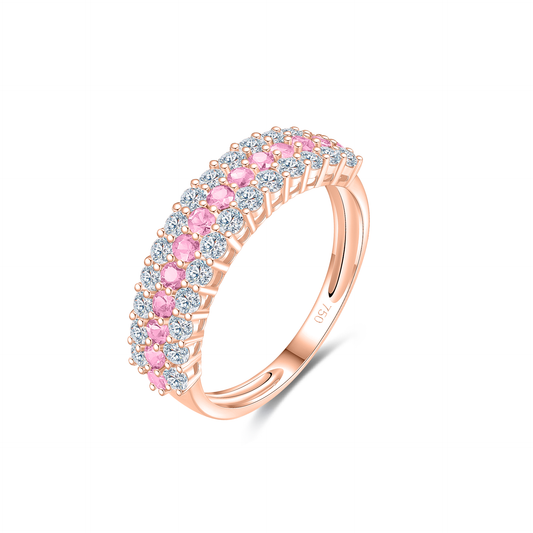 TAKA Jewellery Spectra Sapphire Diamond Ring 18K Gold