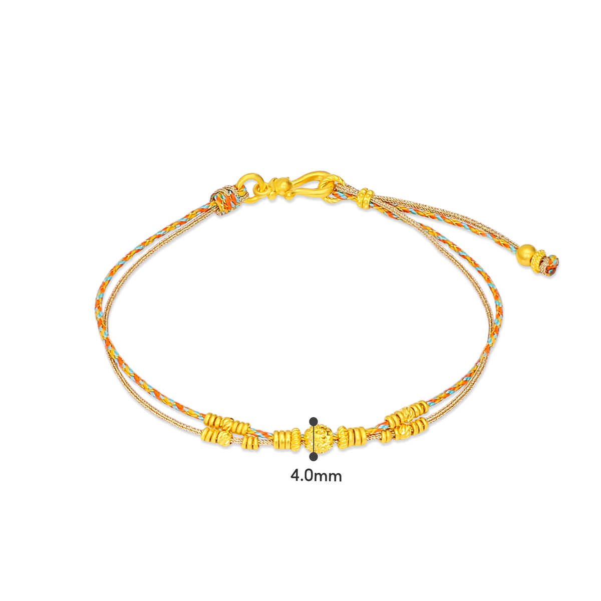 TAKA Jewellery Heritage Threads Gold Collection 999 Pure Gold Bracelet