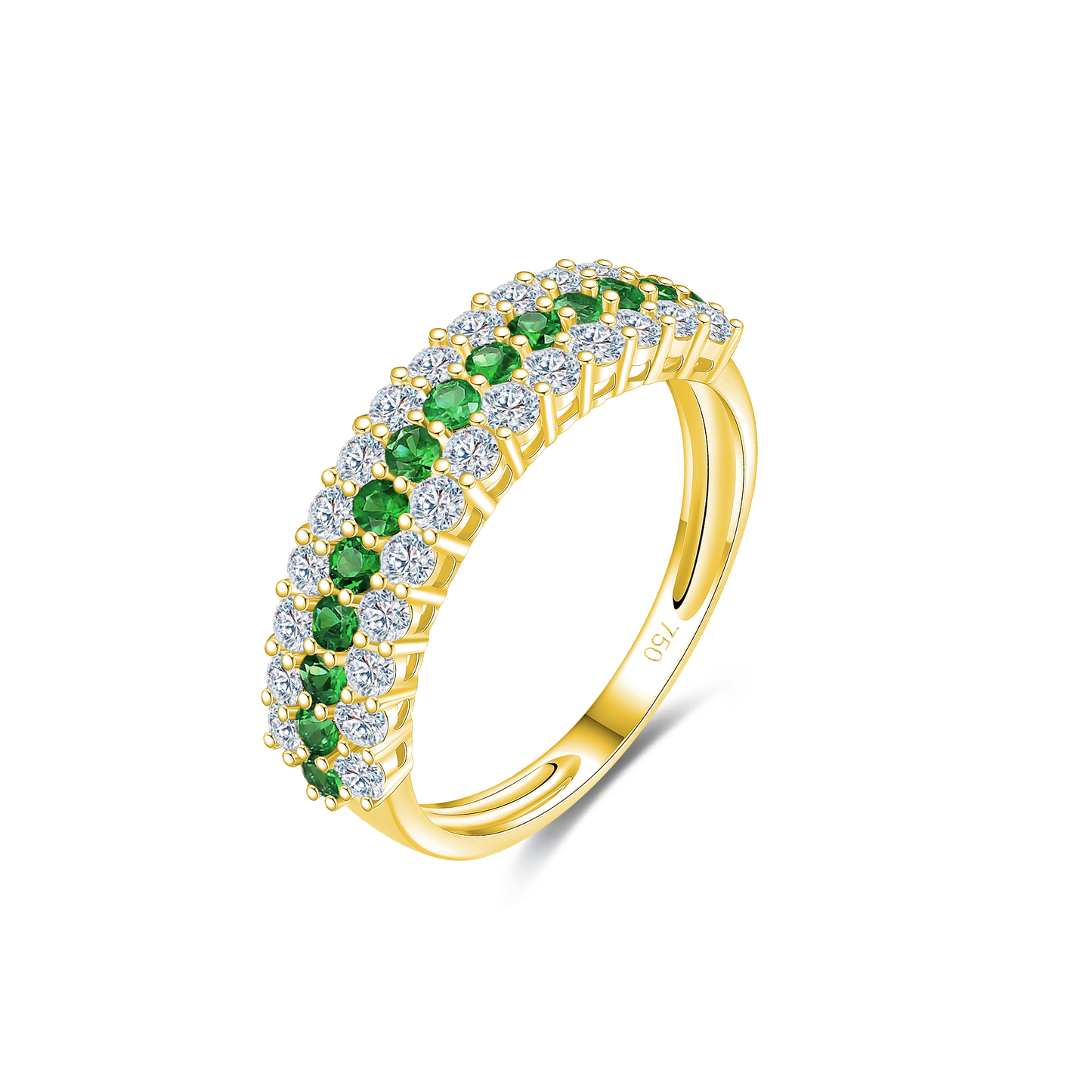 TAKA Jewellery Spectra Sapphire Diamond Ring 18K Gold