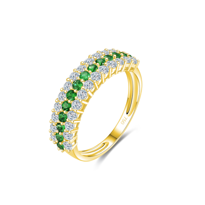 TAKA Jewellery Spectra Sapphire Diamond Ring 18K Gold