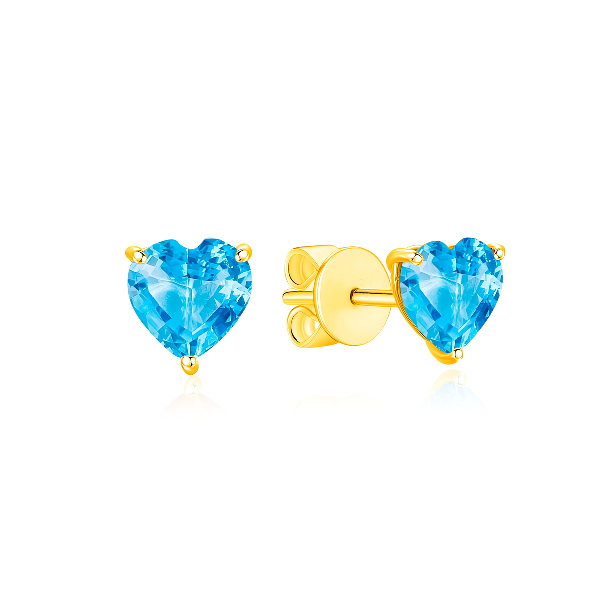 TAKA Jewellery Spectra Gemstone Earrings 9K Gold