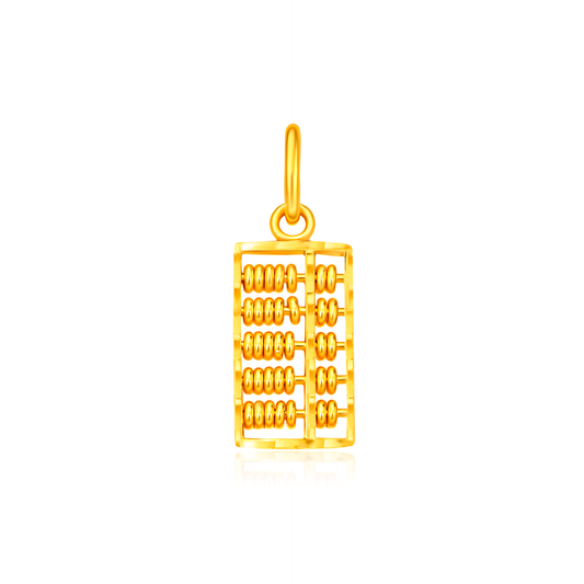 TAKA Jewellery Golden 916 Gold Abacus Pendant