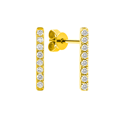 TAKA Jewellery Diamond Earrings 9K Gold