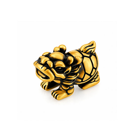 TAKA Jewellery Dynasty Gold Collection Dragon Tortoise 999 Pure Gold Charm