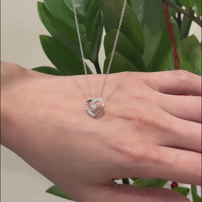 [PROMO] TAKA Jewellery 10K Gold Lab Grown Diamond Forever Yours Heart Necklace