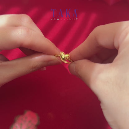 TAKA Jewellery 916 Gold Sweetheart Glow Ring