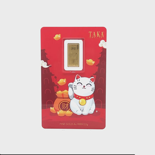 TAKA Jewellery 999.9 Pure Gold Bar 0.2g