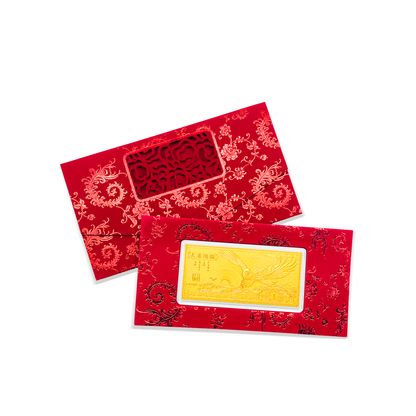 TAKA Jewellery 999.9 Pure Gold "大展鸿图'' Grand Success Gold Bar - 1gm