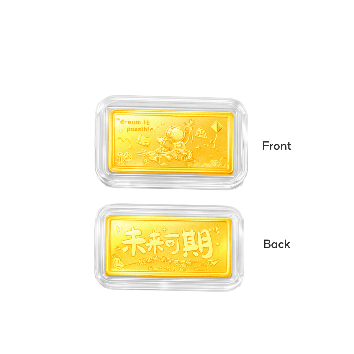 TAKA Jewellery 999 Pure Gold「财」Wealth Display Piece