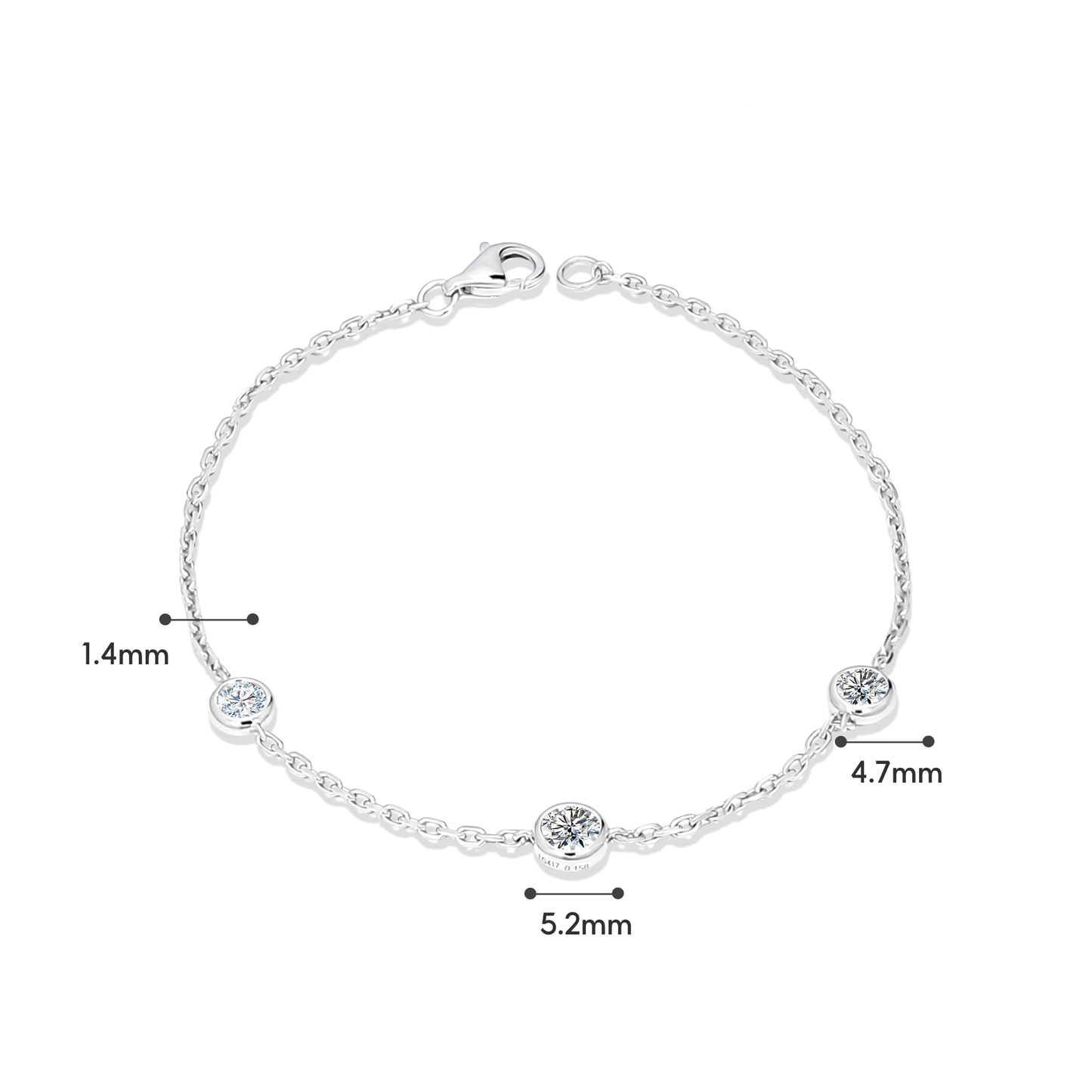 TAKA Jewellery Lab Diamond Bracelet 10K Gold