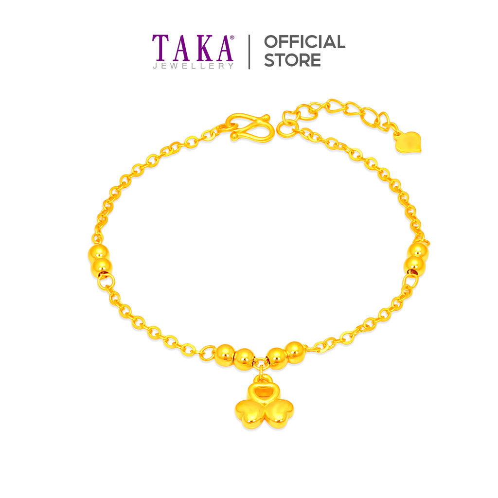 TAKA Jewellery 999 Pure Gold Bracelet