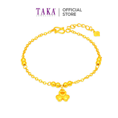 TAKA Jewellery 999 Pure Gold Bracelet