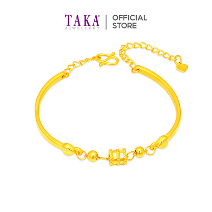 TAKA Jewellery 999 Pure Gold Soft Bangle