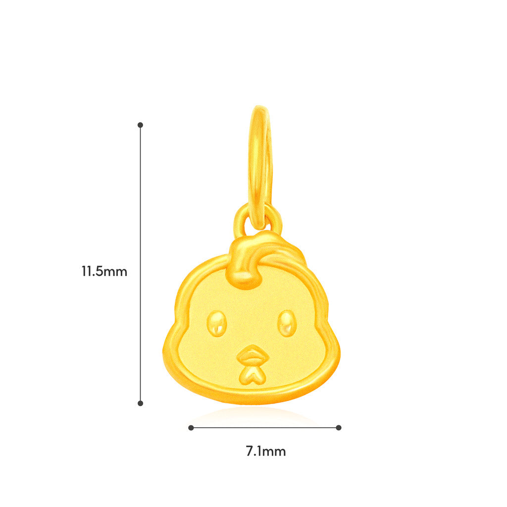 TAKA Jewellery 999 Pure Gold Mini Zodiac Blessings Series Baby Nylon Bracelet