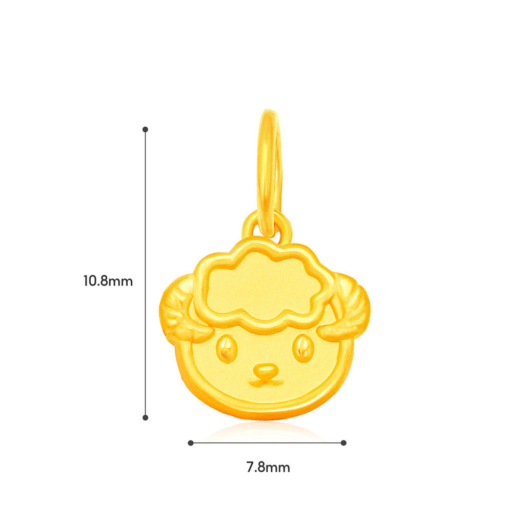 TAKA Jewellery 999 Pure Gold Mini Zodiac Blessings Series Baby Nylon Bracelet