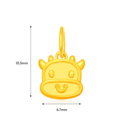 TAKA Jewellery 999 Pure Gold Mini Zodiac Blessings Series Baby Nylon Bracelet