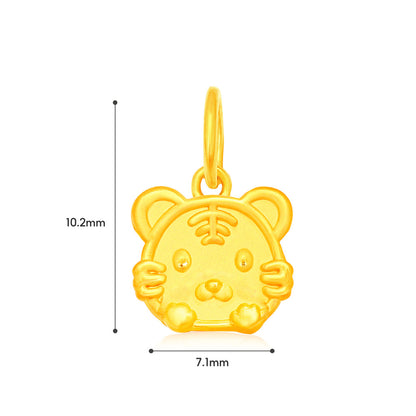 TAKA Jewellery 999 Pure Gold Mini Zodiac Blessings Series Baby Nylon Bracelet