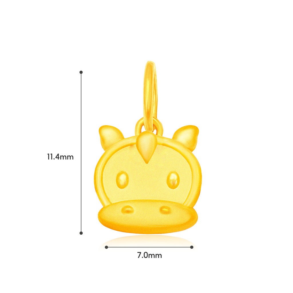 TAKA Jewellery 999 Pure Gold Mini Zodiac Blessings Series Baby Nylon Bracelet