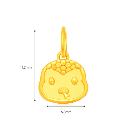 TAKA Jewellery 999 Pure Gold Mini Zodiac Blessings Series Baby Nylon Bracelet