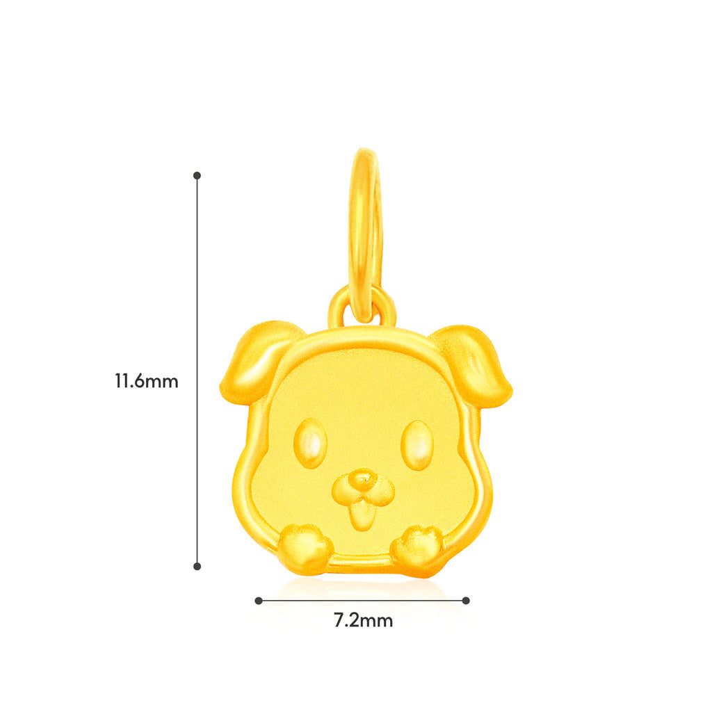 TAKA Jewellery 999 Pure Gold Mini Zodiac Blessings Series Baby Nylon Bracelet