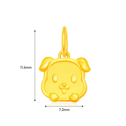 TAKA Jewellery 999 Pure Gold Mini Zodiac Blessings Series Baby Nylon Bracelet