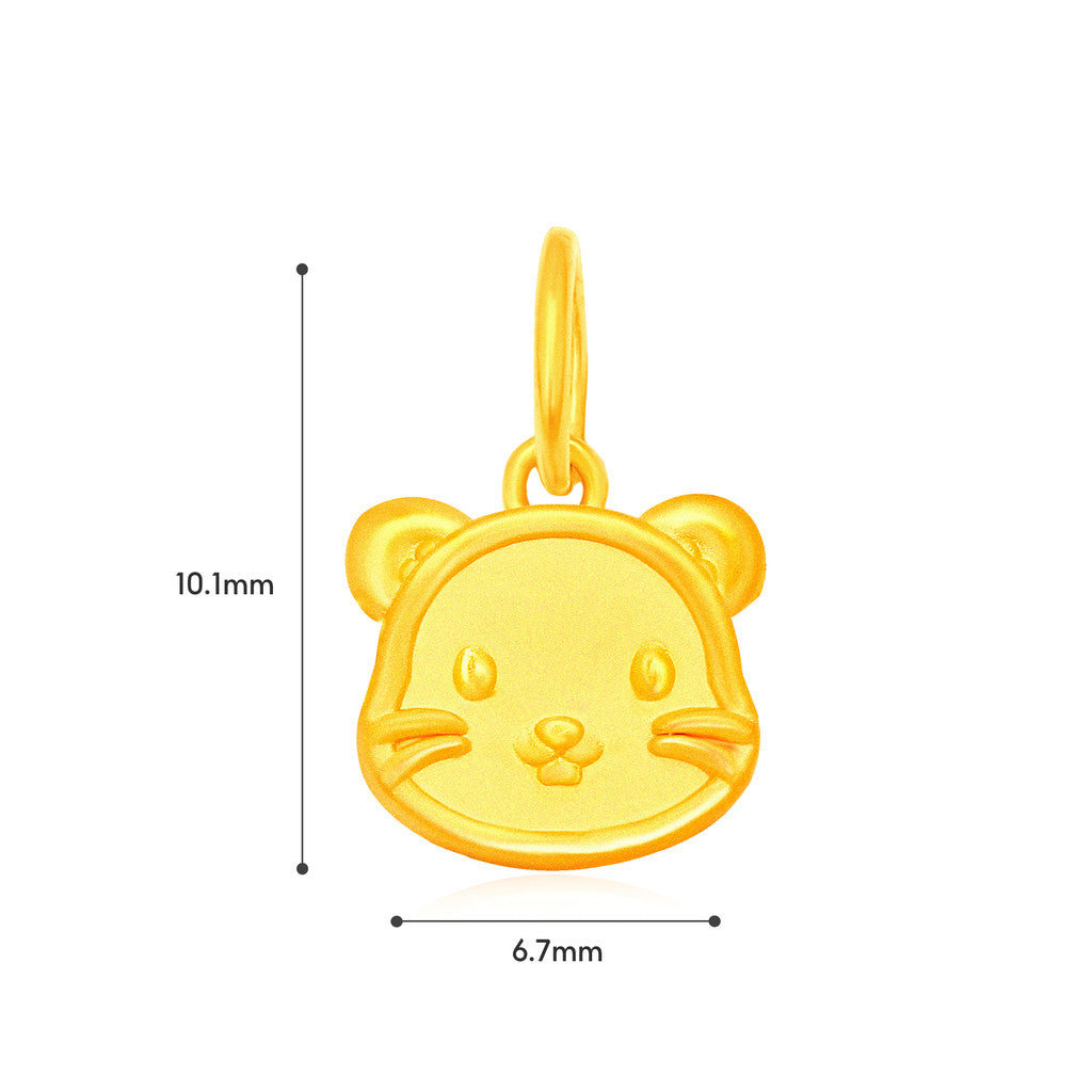 TAKA Jewellery 999 Pure Gold Mini Zodiac Blessings Series Baby Nylon Bracelet