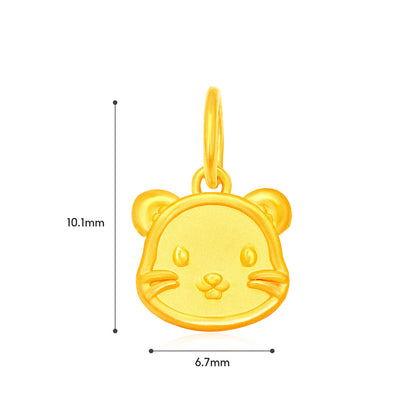 TAKA Jewellery 999 Pure Gold Mini Zodiac Blessings Series Baby Nylon Bracelet