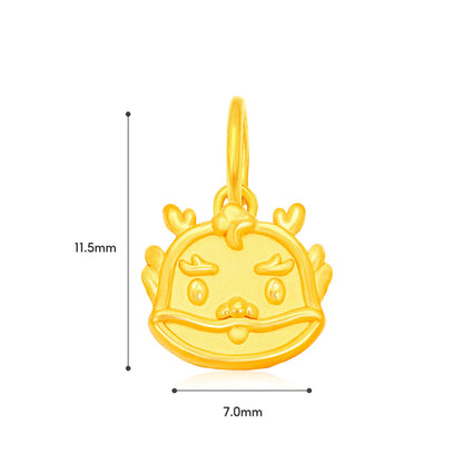 TAKA Jewellery 999 Pure Gold Mini Zodiac Blessings Series Baby Nylon Bracelet