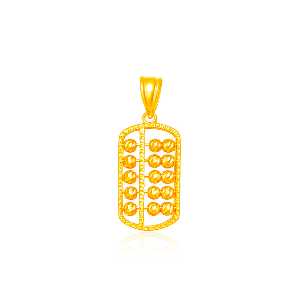 TAKA Jewellery 916 Gold Luxe Abacus Pendant