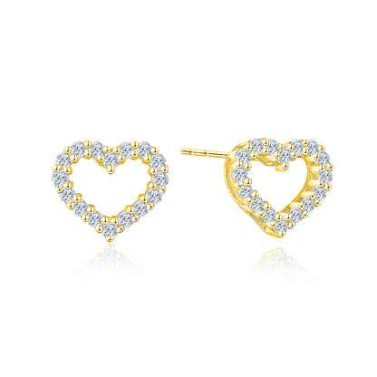 TAKA Jewellery Emotion Heart Diamond Earrings 18K