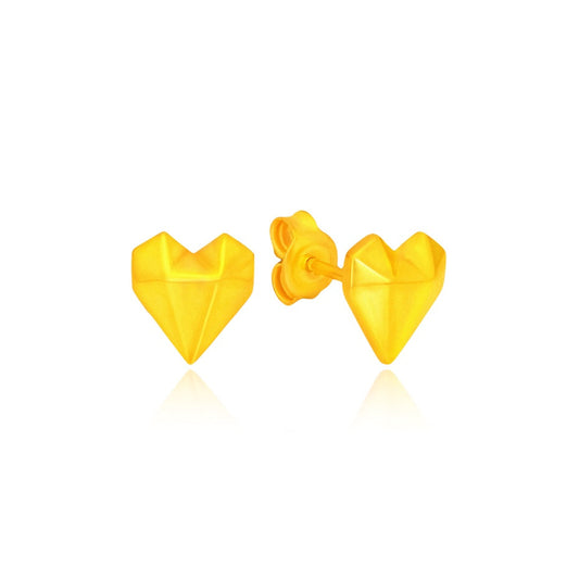 Taka Jewellery 916 22K Gold Earrings Heart shape