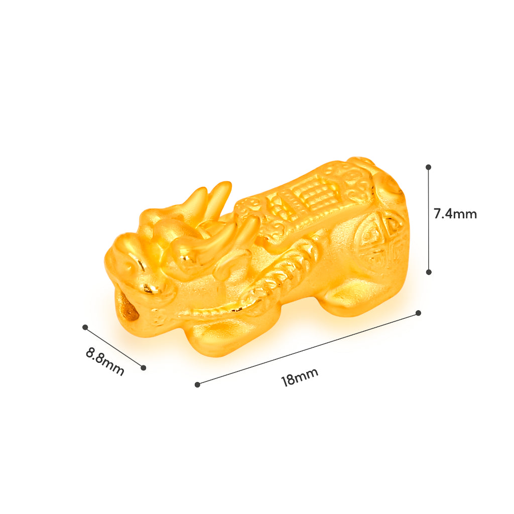 TAKA Jewellery 999 Pure Gold Pixiu Beads Bracelet