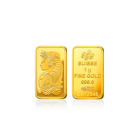 1 Gram 999.9 PAMP Suisse Gold Bar