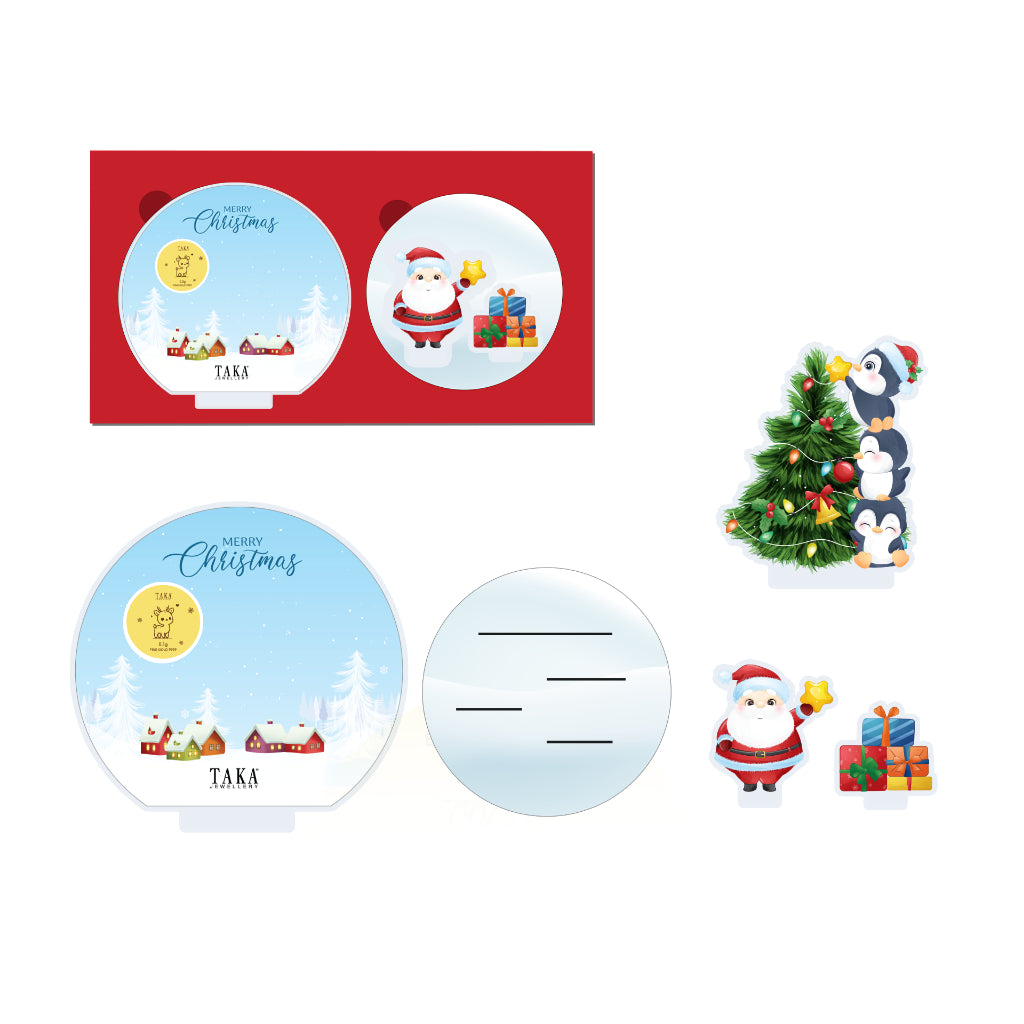 TAKA Jewellery 999 Pure Gold 2025 “Festive Joy” Christmas Gift