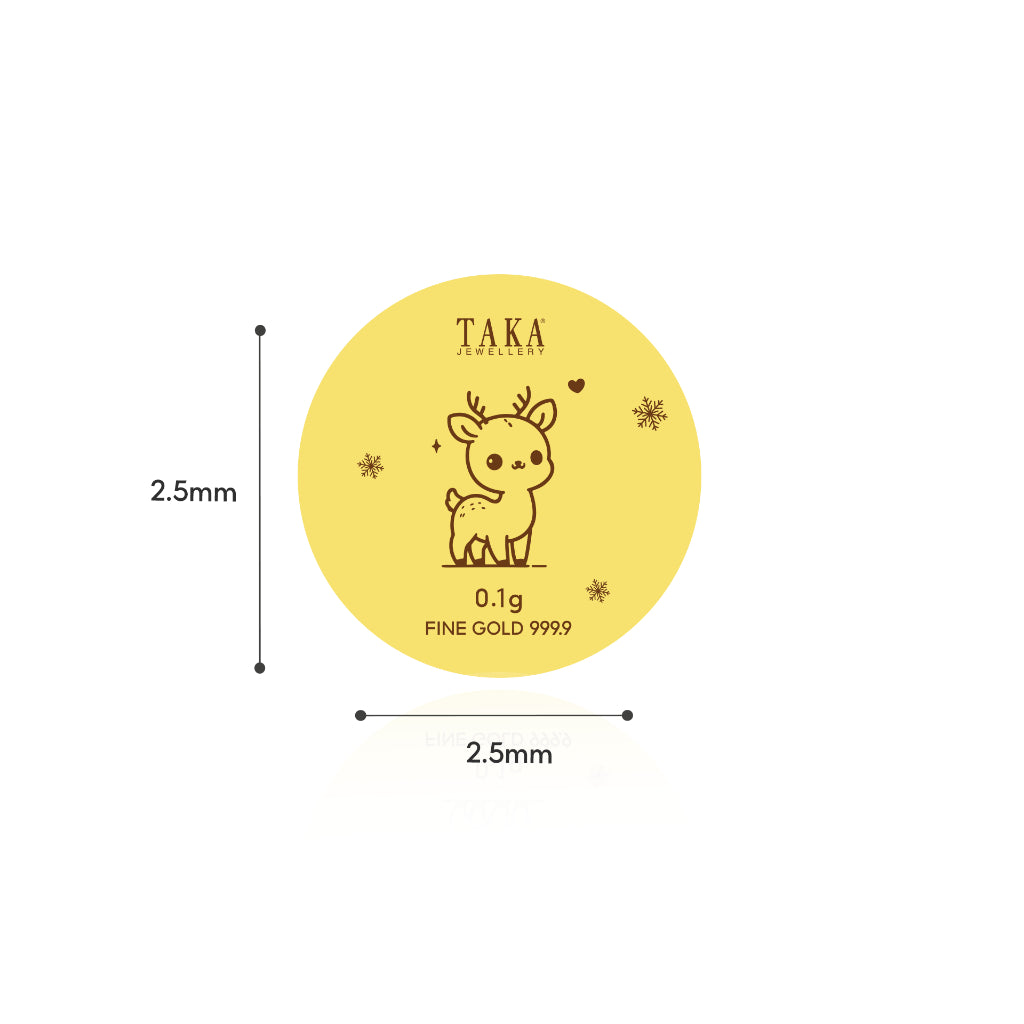 TAKA Jewellery 999 Pure Gold 2025 “Festive Joy” Christmas Gift