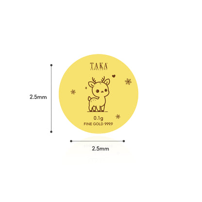 TAKA Jewellery 999 Pure Gold 2025 “Festive Joy” Christmas Gift