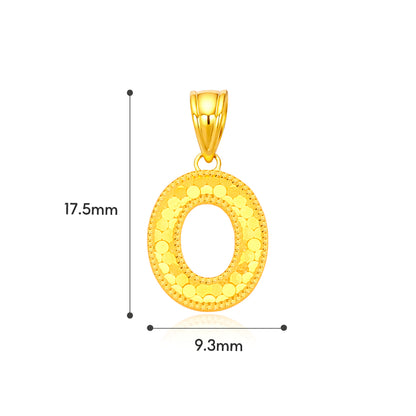 TAKA Jewellery Sparkle Collection Alphabet 916 Gold Pendant