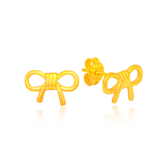 TAKA Jewellery 916 Gold Earrings Bow
