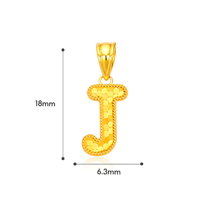 TAKA Jewellery Sparkle Collection Alphabet 916 Gold Pendant