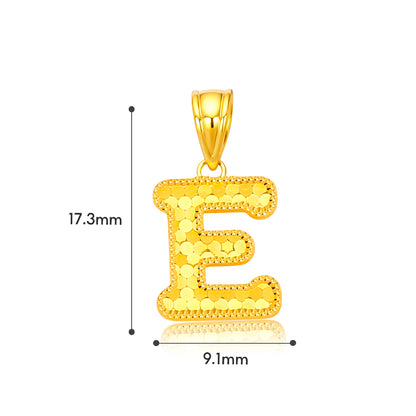 TAKA Jewellery Sparkle Collection Alphabet 916 Gold Pendant