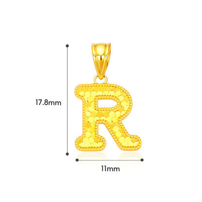 TAKA Jewellery Sparkle Collection Alphabet 916 Gold Pendant