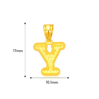 TAKA Jewellery Sparkle Collection Alphabet 916 Gold Pendant