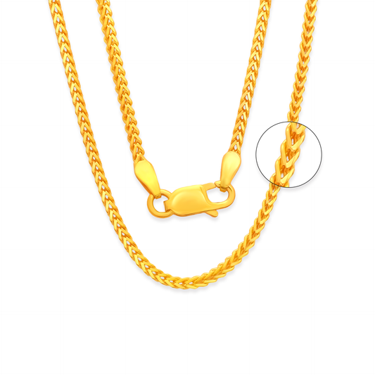 TAKA Jewellery 916 Gold Chain Foxtail
