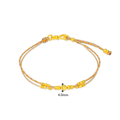 TAKA Jewellery Heritage Threads Gold Collection 999 Pure Gold Bracelet