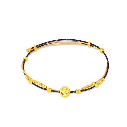 TAKA Jewellery Heritage Threads Gold Collection 999 Pure Gold Bracelet