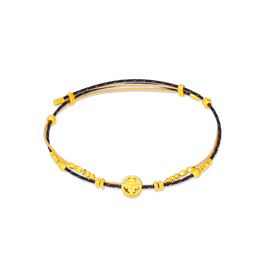 TAKA Jewellery Heritage Threads Gold Collection 999 Pure Gold Bracelet