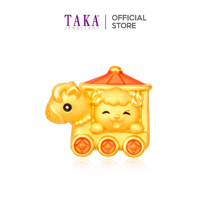 TAKA Jewellery Fortune-Rolling Horse 999 Pure Gold Charm