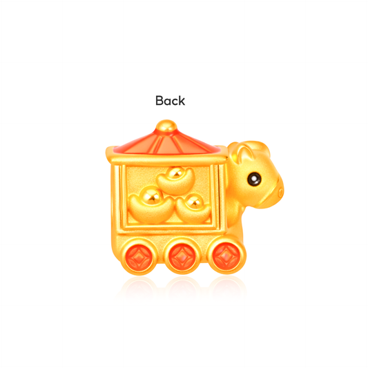 TAKA Jewellery Fortune-Rolling Horse 999 Pure Gold Charm