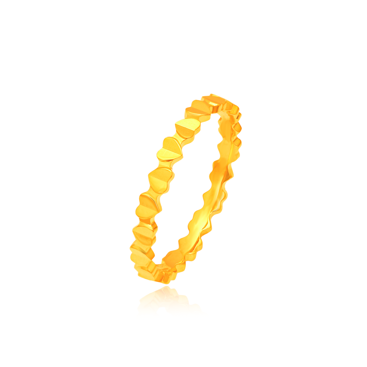 TAKA Jewellery GleamHeart 916 Gold Ring